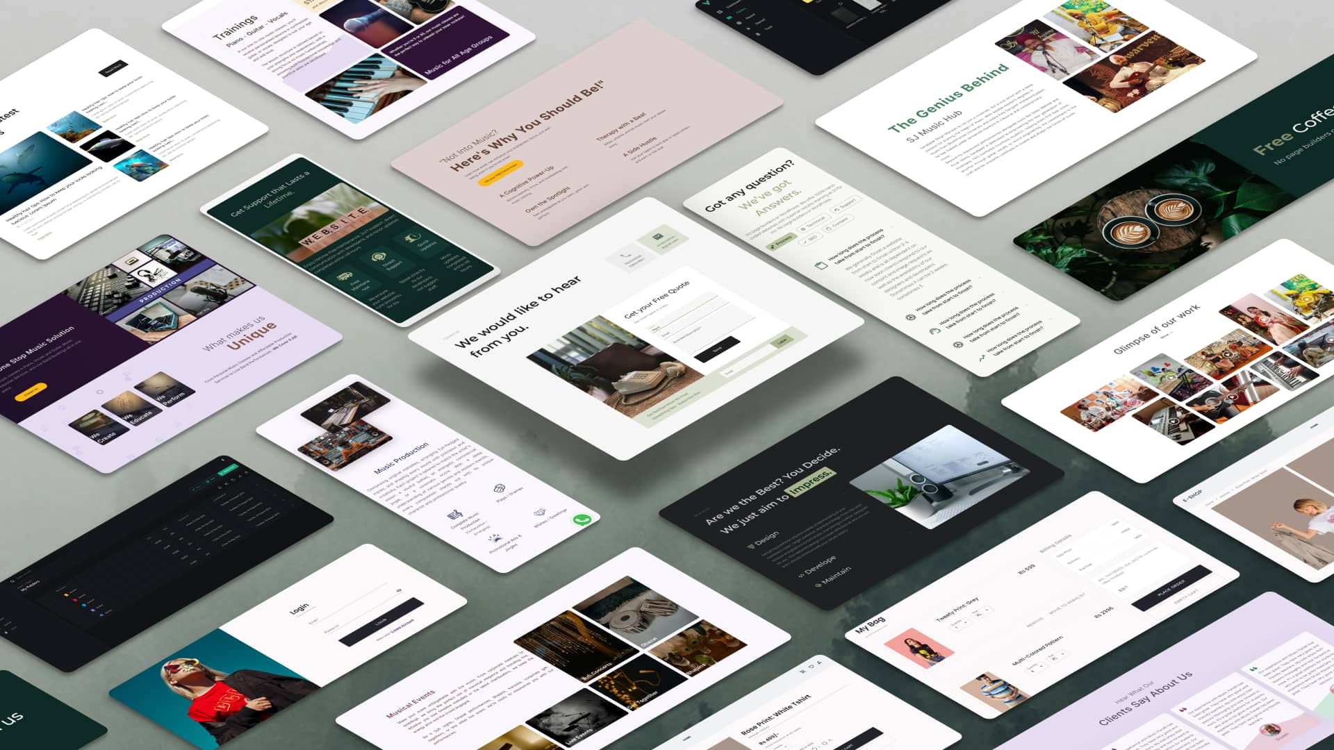 A collection of some of our previous project desgins.